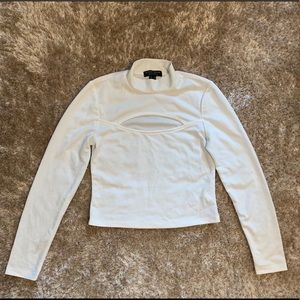 Medium Size White StreetWear Society Long Sleeve